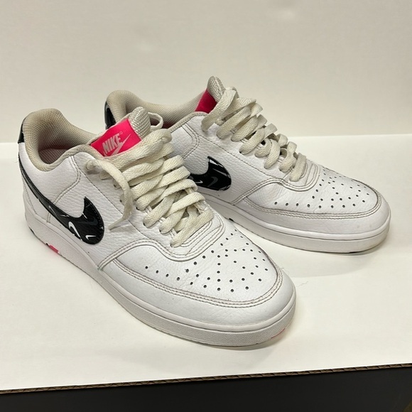 Nike Court Vision Low 'White Multi Swoosh' Women's Size 8.5 GUC - Picture 2 of 5